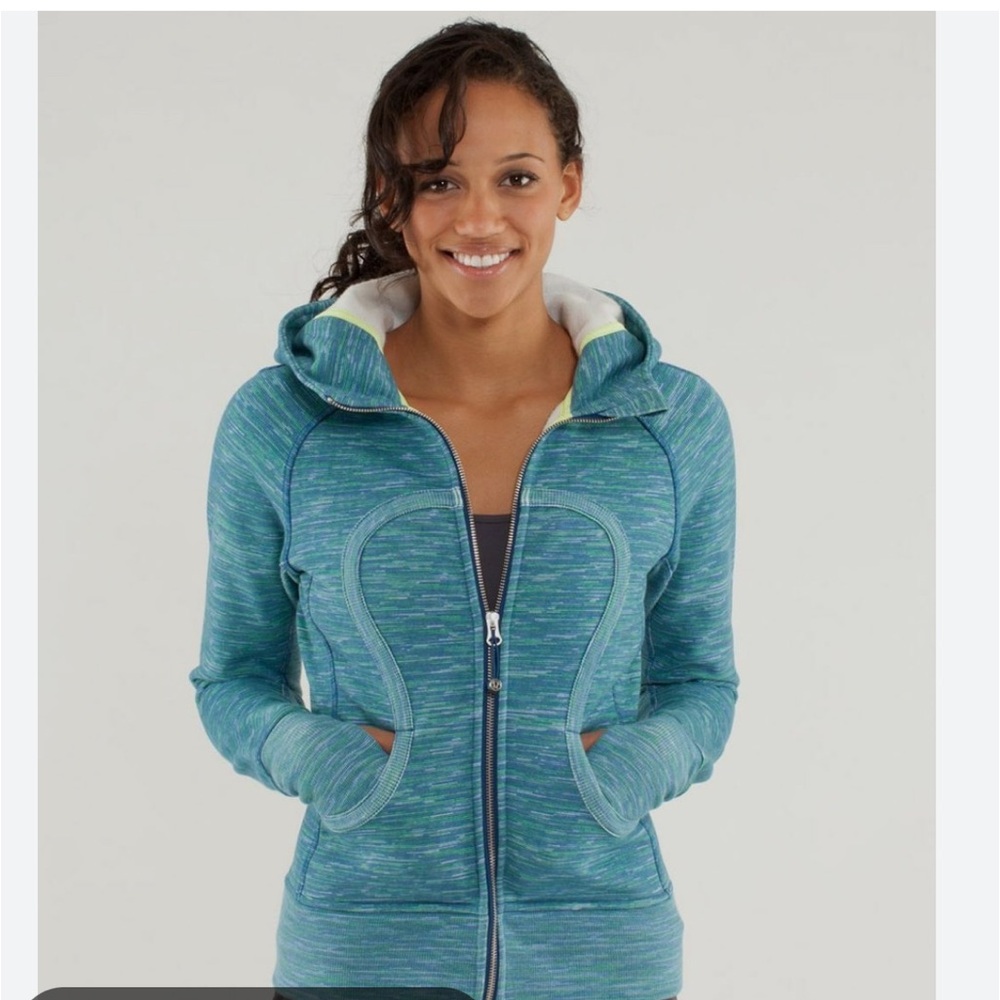 Lululemon Scuba Hoodie Wee Are From Space Printed Polar Cream Clarity Yellow Sz8